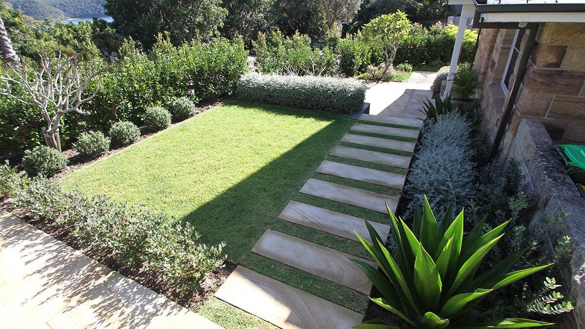 Garden and landscaping view from pool area